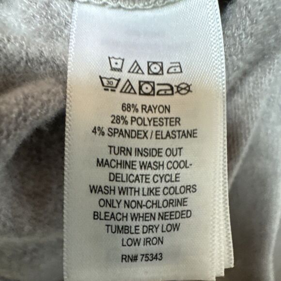 Tahari Tan Brown Cowl Neck Oversized Pullover Sweater Dolman Sleeve Medium - Picture 7 of 7